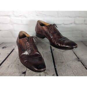Magnanni 23272 Laredo Whole Cut Oxfords, Cognac Brown Leather Size 15 M